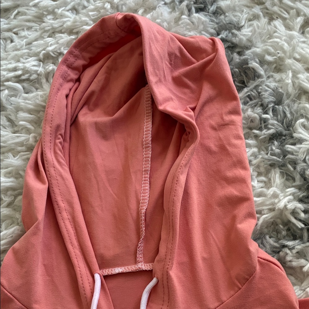Women's Pink Hoodie Jacket - Picture 4 of 5